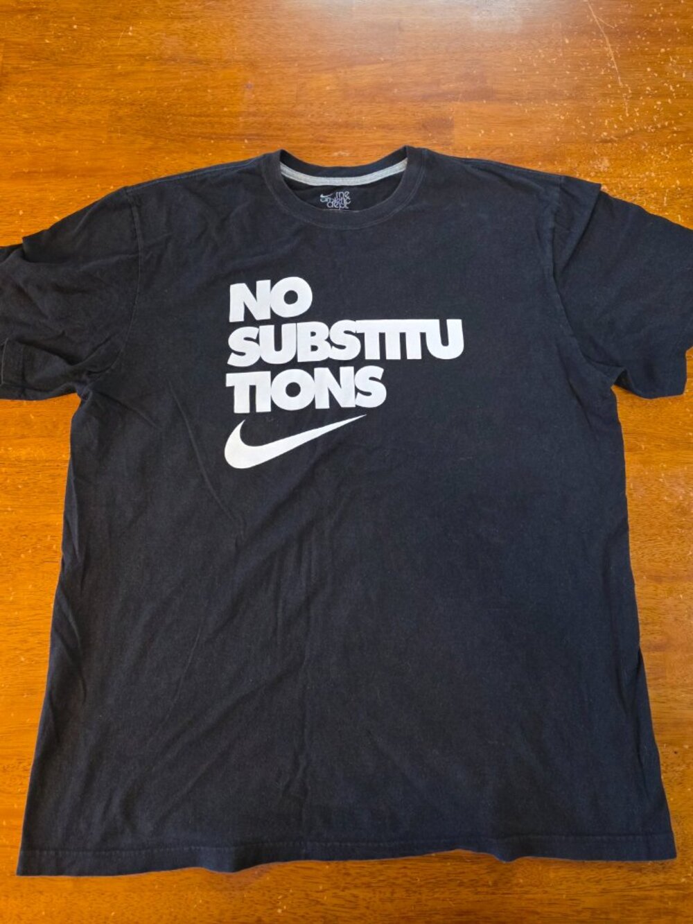 Reebok Men's Black Short Sleeve T-Shirt No Substitutions XL
